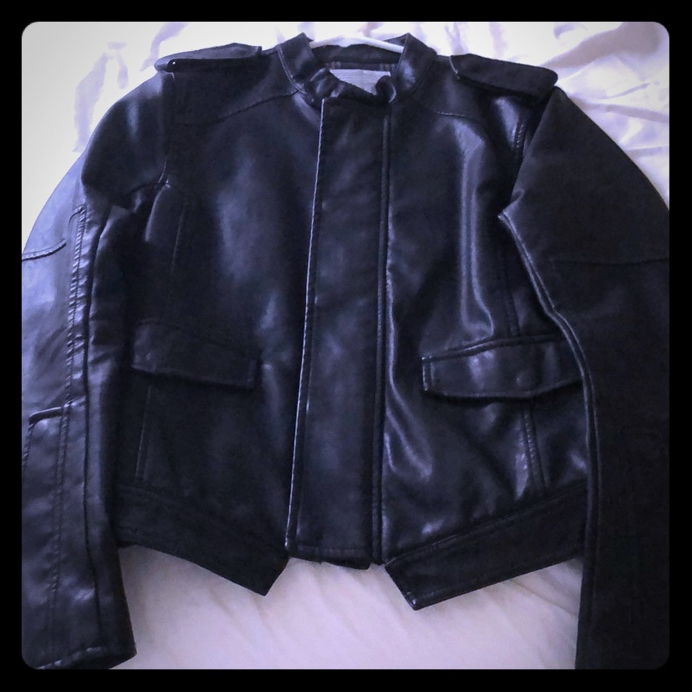 Faux Leather Jacket
